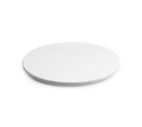 Long Lasting Round Acrylic Coasters Multiple Colours Kitchen Dining Table Bar (White Gloss, 1)