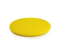 Long Lasting Round Acrylic Coasters Multiple Colours Kitchen Dining Table Bar (Yellow, 1)