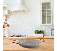Long Lasting Stainless Steel Paella Bowl Skillet Serving Plate Pot Wok Snack Tray Suitable for Various Cooking and Serving Needs