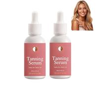 Long-Lasting Sun-Kissed Tanning Drops, Moisturizing Gradual Tan Serum, Lightweight Non-Staining, Gentle Non-Irritating Formula, for Face & Body (2PCS)