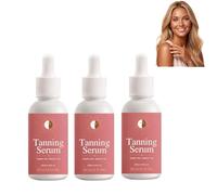 Long-Lasting Sun-Kissed Tanning Drops, Moisturizing Gradual Tan Serum, Lightweight Non-Staining, Gentle Non-Irritating Formula, for Face & Body (3PCS)