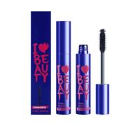 Long-Lasting Waterproof Mascara with High-Density Brush - Smudge-Resistant Lengthening and Curling Formula for Smooth Clump-Free Application, Ideal for Sensitive Eyes and Daily Wear