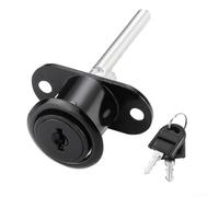 Long-Lasting Zinc Alloy Drawer Lock for Computer Desk Filing Cabinet Wardrobe - Anti-Theft Cam Lock with Keys for Closet
