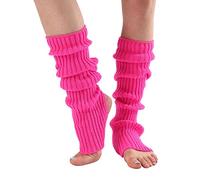 Long Leg Warmer Womens Men 80s Party Ribbed Knit Dance Sports Leg Warmer Leg Warmer And Fishnet Gloves