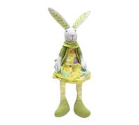 Long Legged Rabbit Easter Decorations | Cute Long Legs Easter Ears Bunny Toy - Handmade Sitting Rabbit Toy - 16.5 Inch
