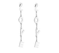 Long letter drop earrings for women Hypoallergenic Stainless Steel Gold/Silver LOVE Letters Dangling Tassel Earring Charm Jewelry Birthday Gifts for Girls, Mom
