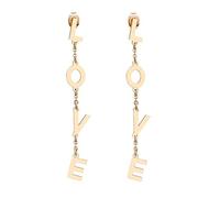 Long letter drop earrings for women Hypoallergenic Stainless Steel Gold/Silver LOVE Letters Dangling Tassel Earring Charm Jewelry Birthday Gifts for Girls, Mom