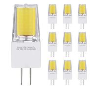 Long Life Lamp Company 10 x G4 LED Bulbs Cool White 3w Replacement for 30w 12v G4 Light 2pin AC/DC