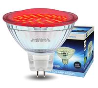 Long Life Lamp Company 12v LED MR16 Red 2w Low Voltage Spot Light Bulb GU5.3
