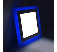 Long Life Lamp Company 12w Square Recessed LED Ceiling Panel Light Dual Colour Cool White/Blue