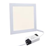 Long Life Lamp Company 18w LED Ceiling Light Recessed Square LED Panel 4000k Cool White 225 x 225mm