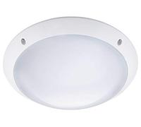 Long Life Lamp Company 18w Round LED Ceiling Light Flush Mount IP54 6500k Bright Daylight 1202A Bathroom Hallway Corridor Balcony Porch Garage Utility Room
