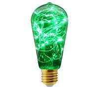 Long Life Lamp Company 1w ST58 LED Industrial Decorative Light Bulb Coloured Fairy String Filament E27 (Green)