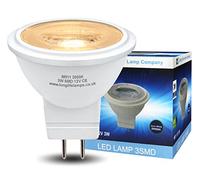Long Life Lamp Company 2 x 3w 12v LED MR11 35mm Light Bulb Warm White Replacement for Small Spotlight
