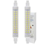 Long Life Lamp Company 2 x R7S 118mm LED Bulb J118 Halogen Linear Replacement 10W 6000k for Flood Lights SL2P