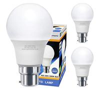 Long Life Lamp Company 3 x 9w B22 LED Light Bulb Bayonet Warm White 3000k A60 BC Energy Saving