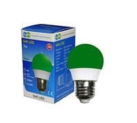 Long Life Lamp Company 3W Green LED Golf Ball E27 Edison Screw Cap with New Technology Mini Globe Golfball
