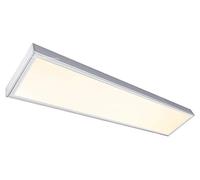 Long Life Lamp Company 40w Surface Mount LED Panel Light 1200 x 300 Frame with LED Ceiling Light Warm White 3500k Includes Transformer