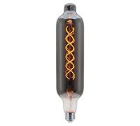 Long Life Lamp Company 4w LED Coil Bottle Light Bulb Glass Smoked Grey E27 Filament Bulb Decorative for Bars Home Restaurant Pendant Lights TT75