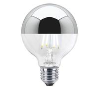 Long Life Lamp Company 4w LED Crown Silver Light Bulb Mirror Top E27 Cool White