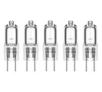 Long Life Lamp Company 5 x Energy Rated B G4 Halogen Energy Saving 14watt = 20watt Equivalent Light Bulbs 12v ECO Bulbs