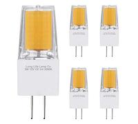Long Life Lamp Company 5 x G4 LED Bulbs Warm White 3w Replacement for 30w 12v G4 Light 2pin AC/DC