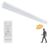 Long Life Lamp Company 60W LED Microwave Sensor Ceiling Batten Light Fitting 5 feet Remote Control Dimmable 6500k MSBL60