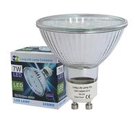Long Life Lamp Company 63mm GU10 LED 7w Replacment for 63mm Bulb 26SMD 650 Lumens Cool White