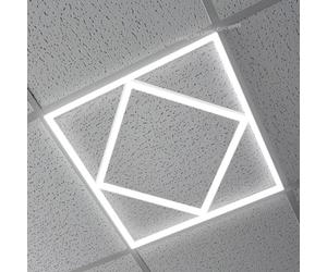 Long Life Lamp Company 64w Border Line LED Panel 600 X 600 Recessed Ceiling Light Diamond Edge Panel 6500k 64W02