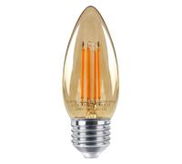 Long Life Lamp Company 6W LED Candle Light Bulb Dimmable Warm White 1800K E27 C35