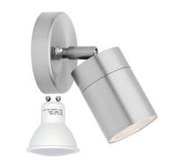 Long Life Lamp Company Adjustable Outdoor Wall Light LED 5w Stainless Steel Warm White 50w Equivalent ZLC10