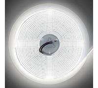 Long Life Lamp Company Cool White LED Tape Strip Light Continuous COB Illumination 5 Metres 24V 5COBSLCW with Transformer