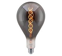 Long Life Lamp Company LED Filament Light Bulb E27 Smoked Glass Edison Vintage 4w Coil Warm White PS160GREY