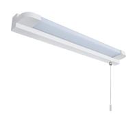 Long Life Lamp Company LED Mirror Light Pull Cord Switch Warm White 3000k 7W IP44 Shaving Wall Light Bathroom ML18