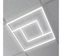 Long Life Lamp Company LED Panel Light 64W Double Square Border Line Edge 600 x 600 Cool White Ceiling Light with Driver PFL04