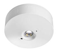 Long Life Lamp Company LED Round Emergency Light Ceiling Flush Mounted Maintained/Non Maintained EML05D