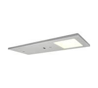 Long Life Lamp Company LED Under Cabinet Lights, Warm White, Brushed Chrome, Dimmable with Hand Wave IR Sensor, 4-Pack Kitchen Counter Lights UC06