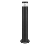 Long Life Lamp Company Modern LED Bollard Post Light Outdoor Garden Pathway Lighting Warm White Stainless Steel Black Finish IP44 240v ZLC305WW