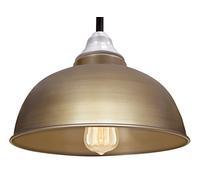 Long Life Lamp Company Old Factory Vintage Industrial Brass Ceiling Pendant Hanging Light Shade M002