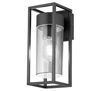 Long Life Lamp Company Outdoor Exterior Modern Garden Wall Light Lantern Cool White Clear Diffuser LED Compatible Includes 4w Bulb ZLC079CW