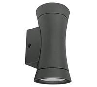 Long Life Lamp Company Outdoor Up Down Wall Light Black IP44 Exterior Garden Lantern Cone Shape ZLC313