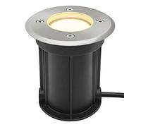 Long Life Lamp Company Outdoor Walk Over Recessed Ground Light Round Up Lighter IP67 Waterproof GU10 Holder Driveway Garden Pathway Patio GL09K (Warm White)