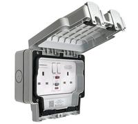 Long Life Lamps Company 2 Gang Rcd Weatherproof Outdoor Switched Socket Ip66 Odsrcd1