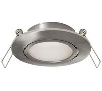 Long Life Lamps Company 4W Led Ceiling Downlight Brushed Chrome Recessed Adjustable Spot Light 3000K Warm White Dbcww