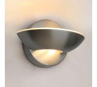 Long Life Lamps Company 9W Led Wall Light Brushed Chrome Opal Diffuser Warm White 3000K H3050