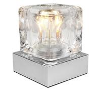 Ambient Glass Ice Cube Touch Dimmable Table Lamp Chrome Base with G9 Bulb M0047