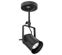 Long Life Lamps Company Black Adjustable Retro Industrial Ceiling Spot Light Metal Finish M0072
