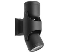 Long Life Lamps Company Black Outdoor Double Wall Light Adjustable Ip54 External Directional Spot Lamp Zlc372B