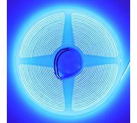 Long Life Lamps Company Blue Led Tape Strip Light 10 Metres 24V Continuous Cob Illumination Ip20 With Driver