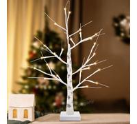Long Life Lamps Company Led Indoor Christmas Tree White 60Cm 3000K Light Dual Mains And Battery Operated Tree03